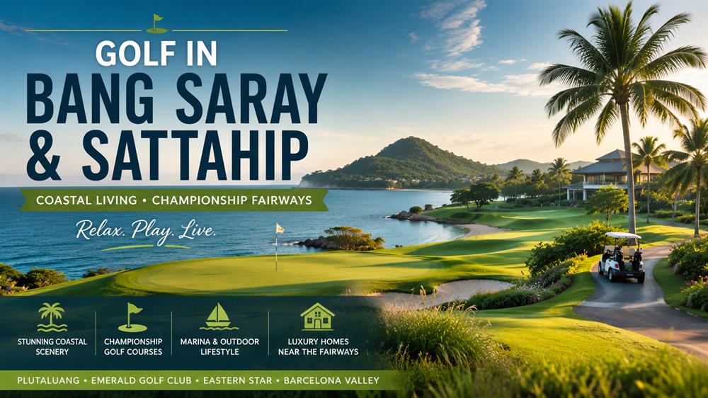 Coastal golf lifestyle and championship courses in Bang Saray and Sattahip near Pattaya.